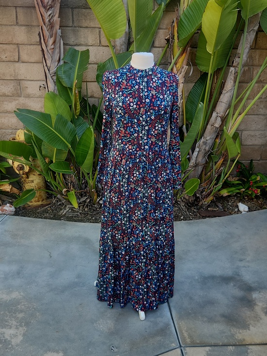 tangerine maxi dress Embellished Tangerine Ariel Flared Maxi Dress M